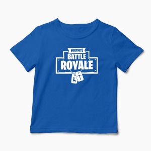 Tricou Fortnite Dog Tag - Copii-Albastru Regal
